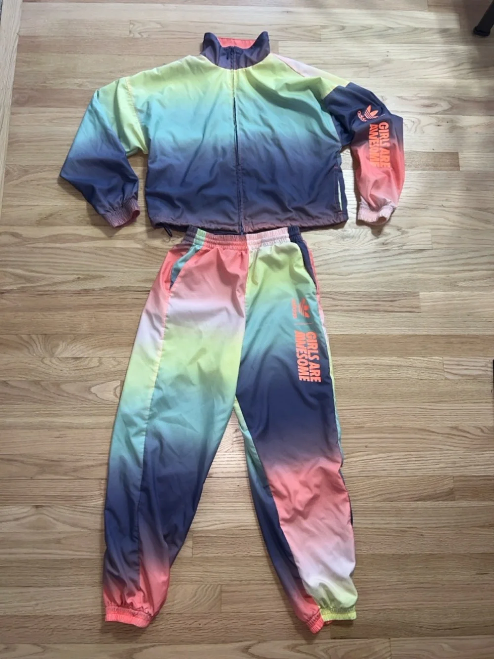 Adidas Originals Girls Are Awesome Tracksuit Jacket (size M) and Pants (size S)
